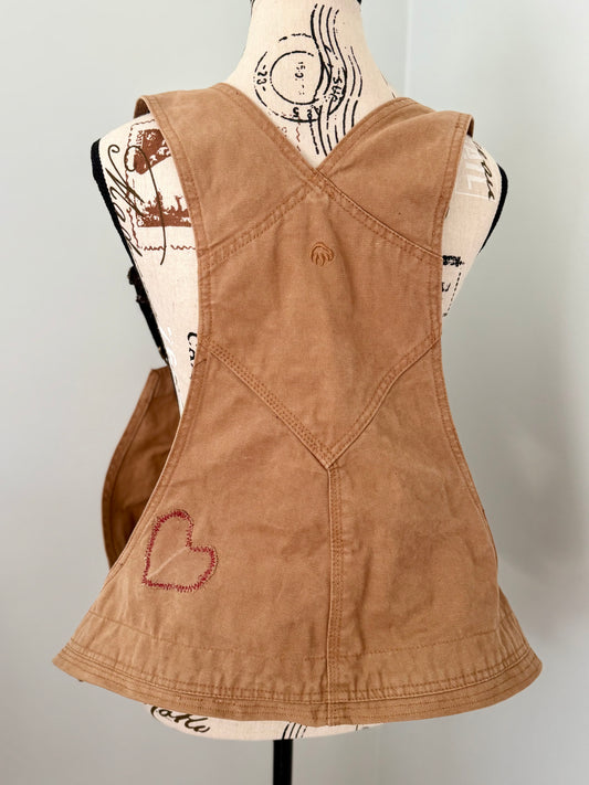 Made with Love (The Original) - Repurposed Overall Bib Vest