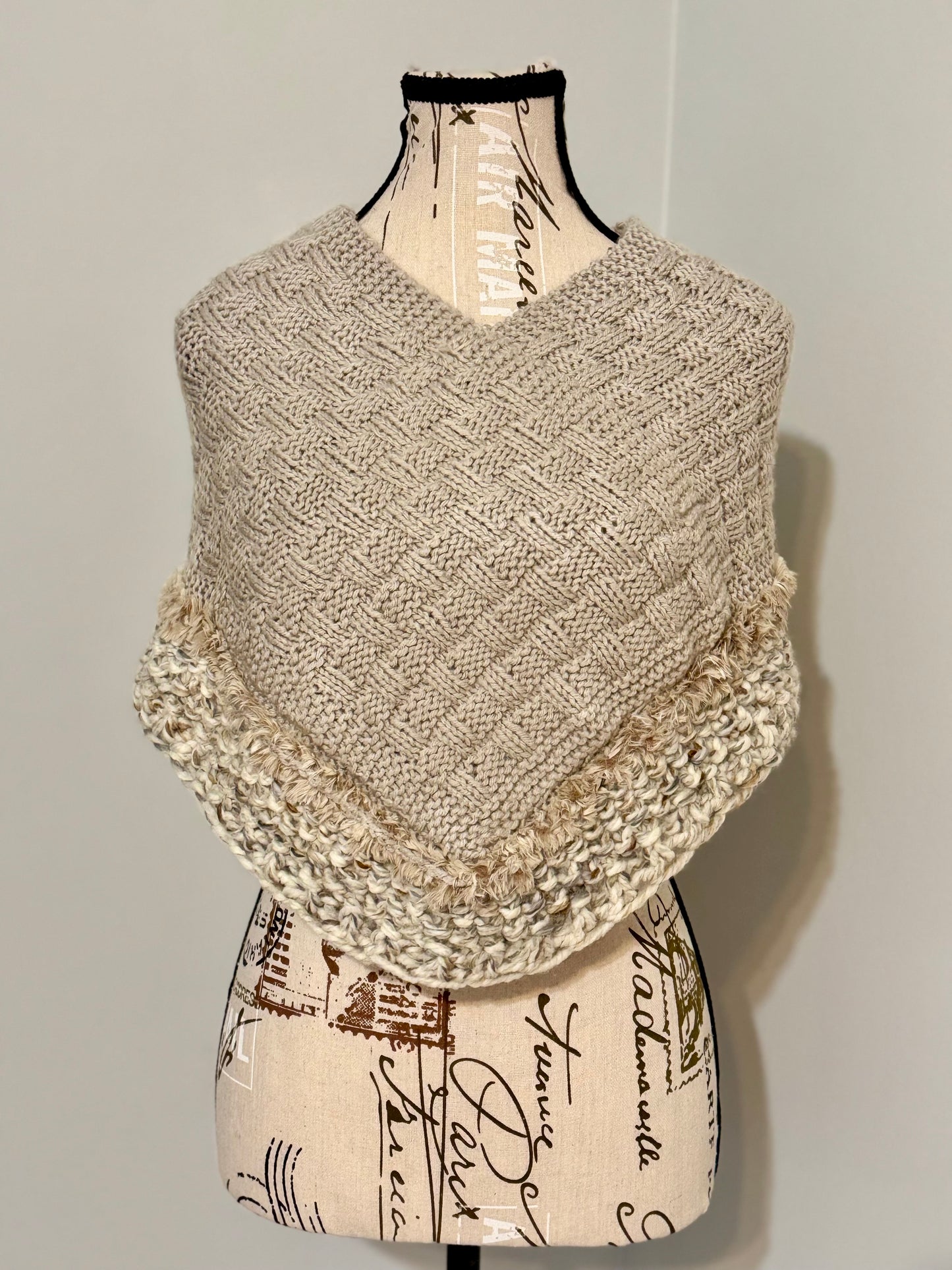 Warrior's Reprieve - Hand Knitted Poncho